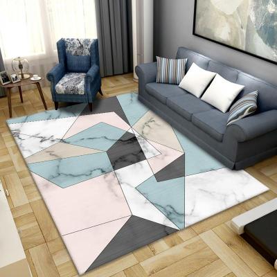 China Dustproof 100% Polyester 3d Geometry Designs High Definition Printed Carpet for sale