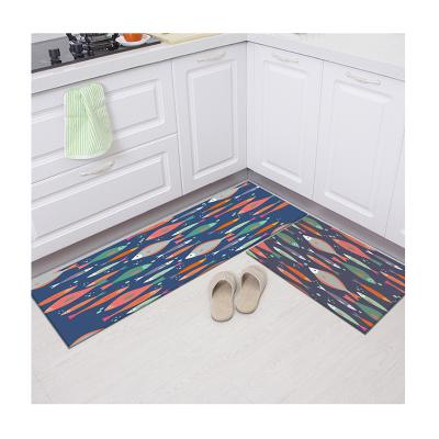 China Shaggy Cotton Surface Backing Floor Kitchen Drying Waterproof Soft Anti-Slip Mat for sale