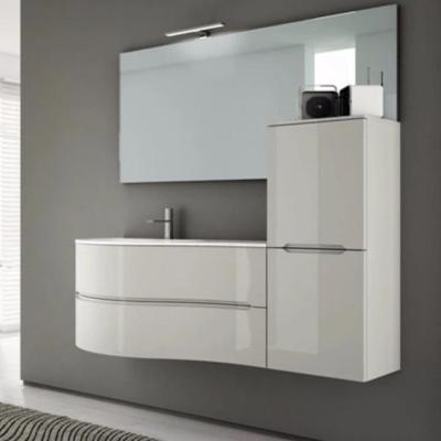 China Australia Size Modern Waterproof Glossy Custom Made Bathroom Cabinet for sale