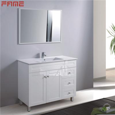 China Environmental Friendly Classic Melamine Bathroom Vanity Home Furniture for sale