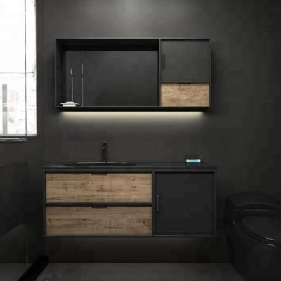 China Modern Bathroom Vanity Cabinets With PVC Coating Finish for sale