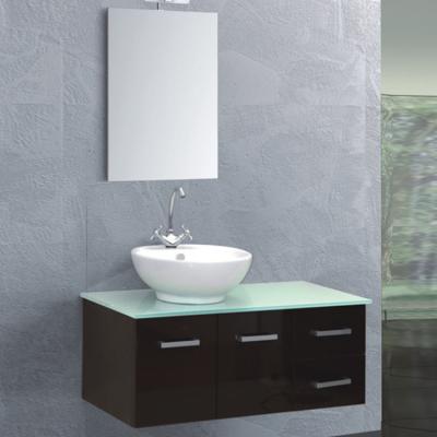 China New Fame Modern Commercial Bathroom Furniture FSC Teak and Marble Bathroom Cabinet for sale