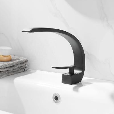 China Newly Metered Faucets Goods Using Basin Faucet Waterfall Black Bathroom Faucet Mixers Hose Sink Vessel Faucets for sale