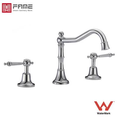 China Pull Out Hot Selling Popular Long Neck Filigree Brass Faucets Antique Luxury Tapwares for sale