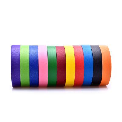 China ANTISTATIC Textured Masking Colored Custom Self Glue Powder Adhesive Bonded Paper Edge Tape for sale