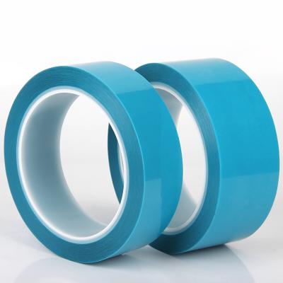 China Heat Resistance Waterproof Blue Pet Fixing Fabricating Waterproof Blue Pet Fixing Adhesive Tape No Residue for sale