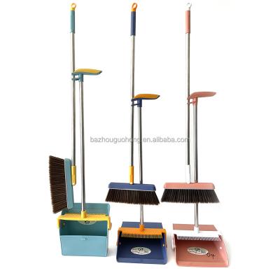 China Wholesale Home Dustpan and Household Stainless Steel Broom Set Cleaning Model Broomstick Usage Original Household Place MOQ for sale