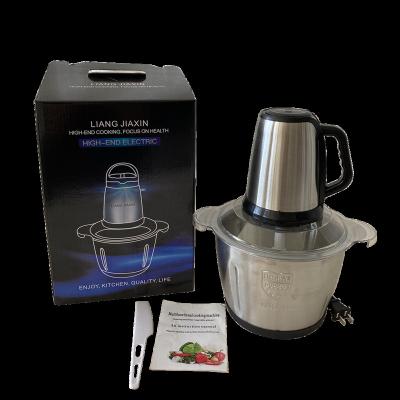 China Wholesale With Stuffing Stainless Steel Garlic Glender 2l Mincing Machine Small Electric Household Multifunctional Chopper Car Machine for sale