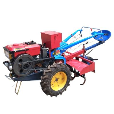 China multipurpose farmer simple portable bangladesh pto maize harvest ridger hand control plough walking rotary tractor agria zu verkaufen