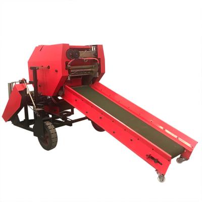 China high-end customized small mini roll goat forage net maize straw grass silage feed bagging baler wrapping packing pres machine for sale