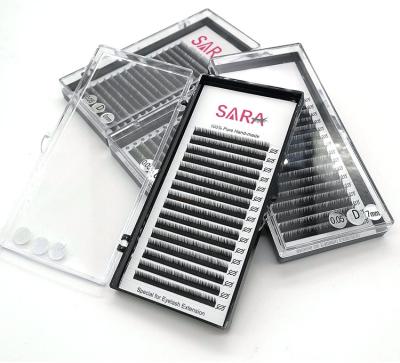 China Good Quality Individual Eyelash Extension whips sara cilios for Professionals Eyelash Extension Makeup16Rows Soft Natural Faux Lashes for sale