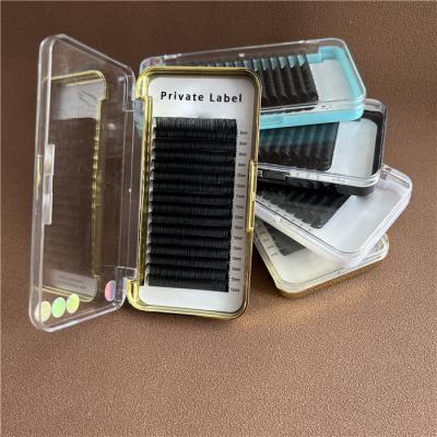 China Good Quality One Second Deep Shiny Black Easy Fanning Bloom Lashes of Eyelash Extension for sale