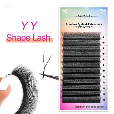 China New Product Good Quality 2022 Super Soft YY Lashes False Mink Y-shape False Mink Eyelash Extension Private Label for sale