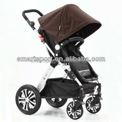 China Polyester Oxfold Europe Style Integrated Luxury Baby Stroller Factory for sale