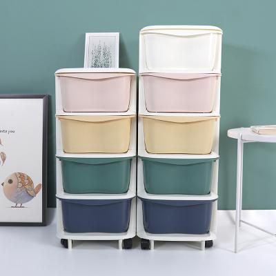 China Modern Multifunctional Plastic Viable Storage Drawer Living Room Bedroom Toy Sundries for sale