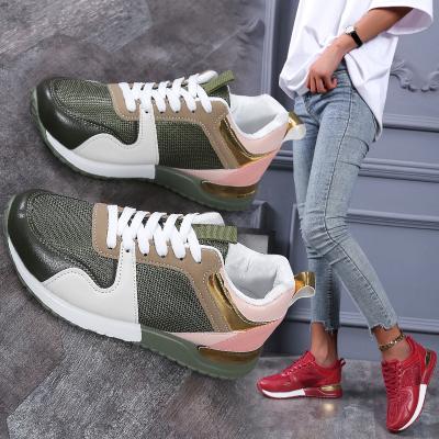 China CUSHIONING 2021 new autumn winter sports shoes color large size women's lace-up casual shoes for sale