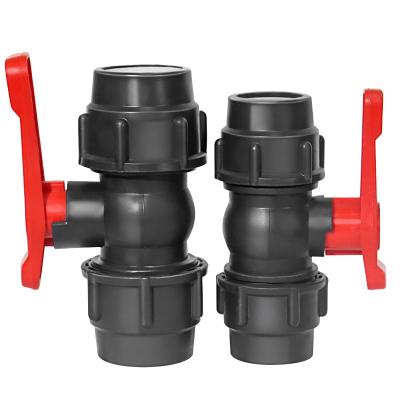 China Easy Installation 2 Way Direct Through Type PVC UPVC Manual Ball Valve Fixed Water Ball Valves for sale