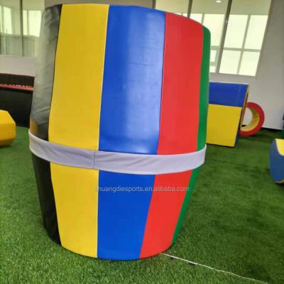 China Low Price Durable Indoor Small Size Wooden Castle Soft Ground Play Game Equipment for sale