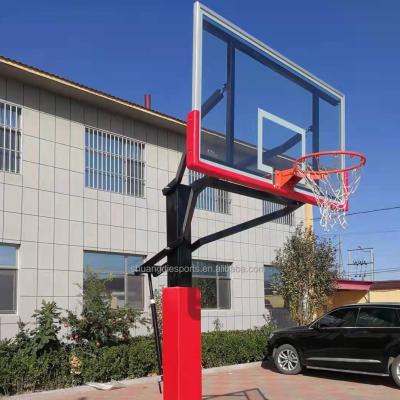 China Basketball Classic Size Inground Basketball Hoop Adjustable Fixed Stand For Outdoor Basketball Goal for sale