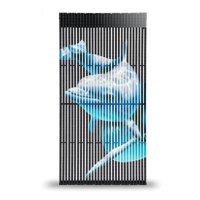 China building facade transparent led mesh screen P8-16 flexible led displays for sale