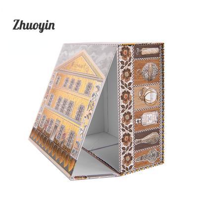 China 100% Handmade Custom Logo Flat Down Magnetic Collapsible Shipping Gift Packing Crate Save Box for sale