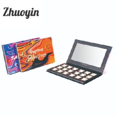 China Mineral Ingredient And Eyeshadow Paper Type Make Up Aluminum Eyeshadow Palette Pans for sale