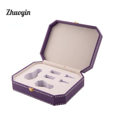 China jewelry & Watch & Eyewear manufacturecustom professional luxury gift leather gift packaging box with EVA insert for sale