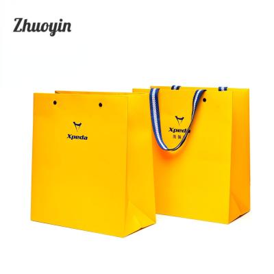 China Recyclable Luxury Custom Laminated Gift Wrap Shopping Tote Bags With Custom Printed Logo Crosshair for sale