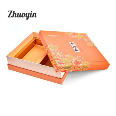 China Recyclable Wholesale Custom Logo Cardboard Paper Clothes Packaging Gift Boxes With Ribbon Closure for sale