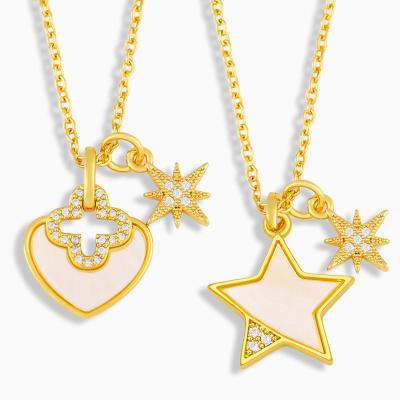 China Fashionable Creative Personality Love Star Design Choker Simple Pendant Necklace for Mother's Day Gift for sale