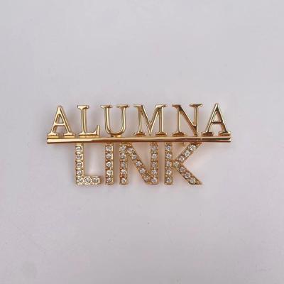 China ALLY fashion bling custom rhinestone brooch for sale