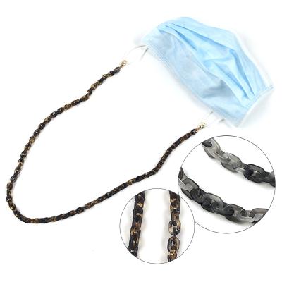 China High Quality Tiny Oval Stand Chain Acrylic Tied Masking Bracket For Women 48cm for sale