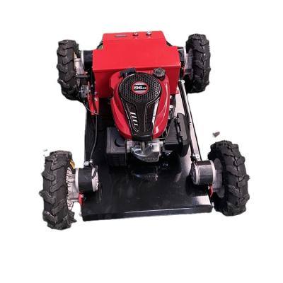 China 4-Stroke Drive Lawn Care Machine Lawn Cutter Gasoline Remote Control Riding Lawn Mower For Sale for sale