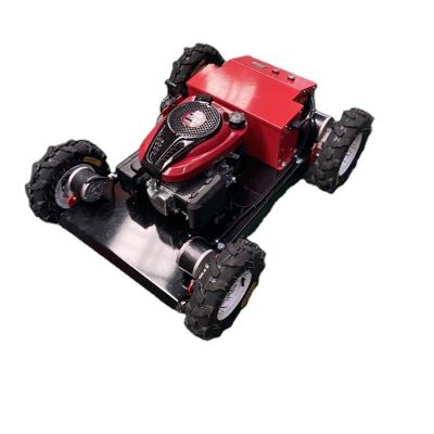 China good quality 4-Stroke multifunctional home use small automatic gasoline lawn mower remote control small farm lawn trimming mo for sale