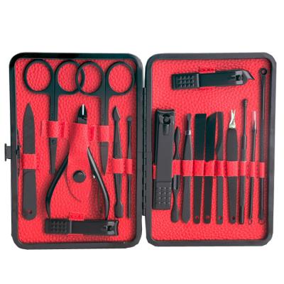 China Portable Professional 18pcs Nail Manicure Set Manicure And Pedicure Care Kit for sale