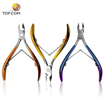 China Logo Finger Customized Nail Nippers Cuticle Nippers Stainless Steel With Package for sale