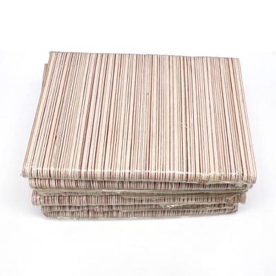 China Handmade Product Professional Custom Double Side Printing Disposable Wooden Nail File 100/180 Grit Sandpaper Nail File for sale