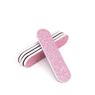 China Professional Custom Printing EVA Nail File Disposable Handmade Product Double Side 100/180 Grit Sandpaper Nail File for sale