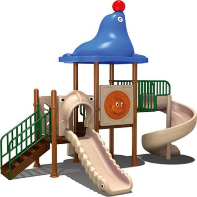 China Amusement Park/Kids Kindergarten Playground Custom Plastic Slides Outdoor Modern Preschool Playground Equipment for sale