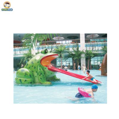 China Anti-fade Customized Plastic Frog Turtles Outdoor Entertainment Design Adventure Slides Water Park Water Park Equipment for sale