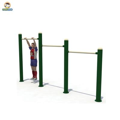 China Galvanized Steel Triple Horizontal Bar Gym Sports Equipment With Outdoor Fitness Equipment for sale