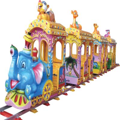 China Park. Community Children Amusement Park Rides Aluminum Galvanized Flywheel Track Electric Train Equipment for sale