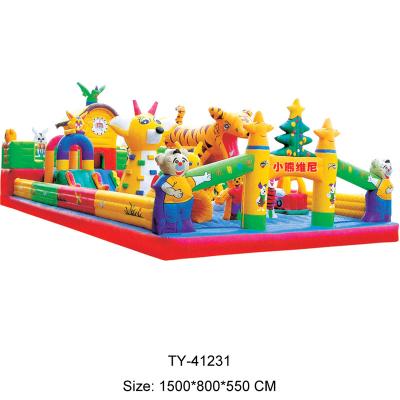 China Outdoor Playground Customized Cartoon Theme Fun Kids Jumping House Inflatable Castle Bouncer For Kids for sale