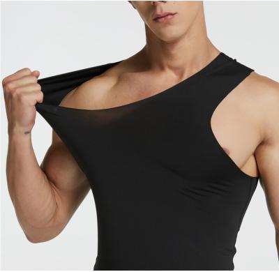 China Latest Wholesale Custom Nice Quality Anti-Shrink Gym Workout Y Back Tank Tops For Men Fit for sale