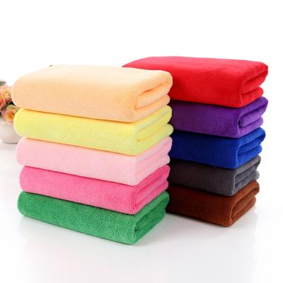 China Factory Home Supply Soft Absorbent Plain Weave Bath Towel Set Pet Towels Set 100% Cotton for sale