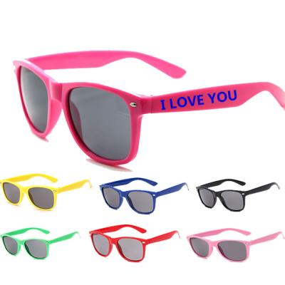 China High Quality Design Logo Printing Promotional Sunglasses Custom Fashion Simple Sunglasses Men for sale