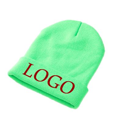 China COMMON Custom Embroidery Beanie Hat Custom Logo Beanie Hat Winter Knitted Beanie Hat High Grade Quality Free Sample Beanie Hat for sale