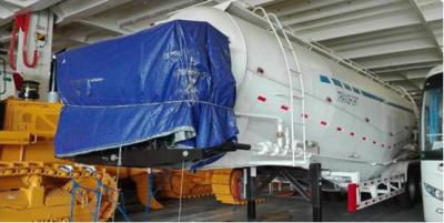 Κίνα 2 Axle Powder and Limestone Sand Transporting Tank Semi Trailer προς πώληση