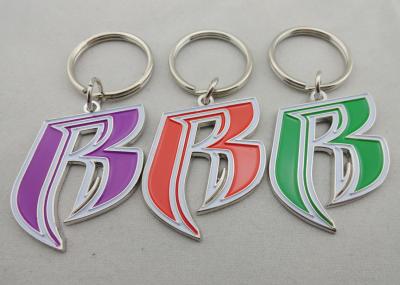 China Zinc Alloy Die Casting Inner Cut Key Chain, Customized Key Chains with Nickel Plated for sale