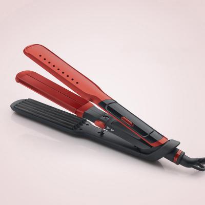 China LED temperature display wow ST9228 3 in 1 hair straightener professional hair curler / waver iron for sale